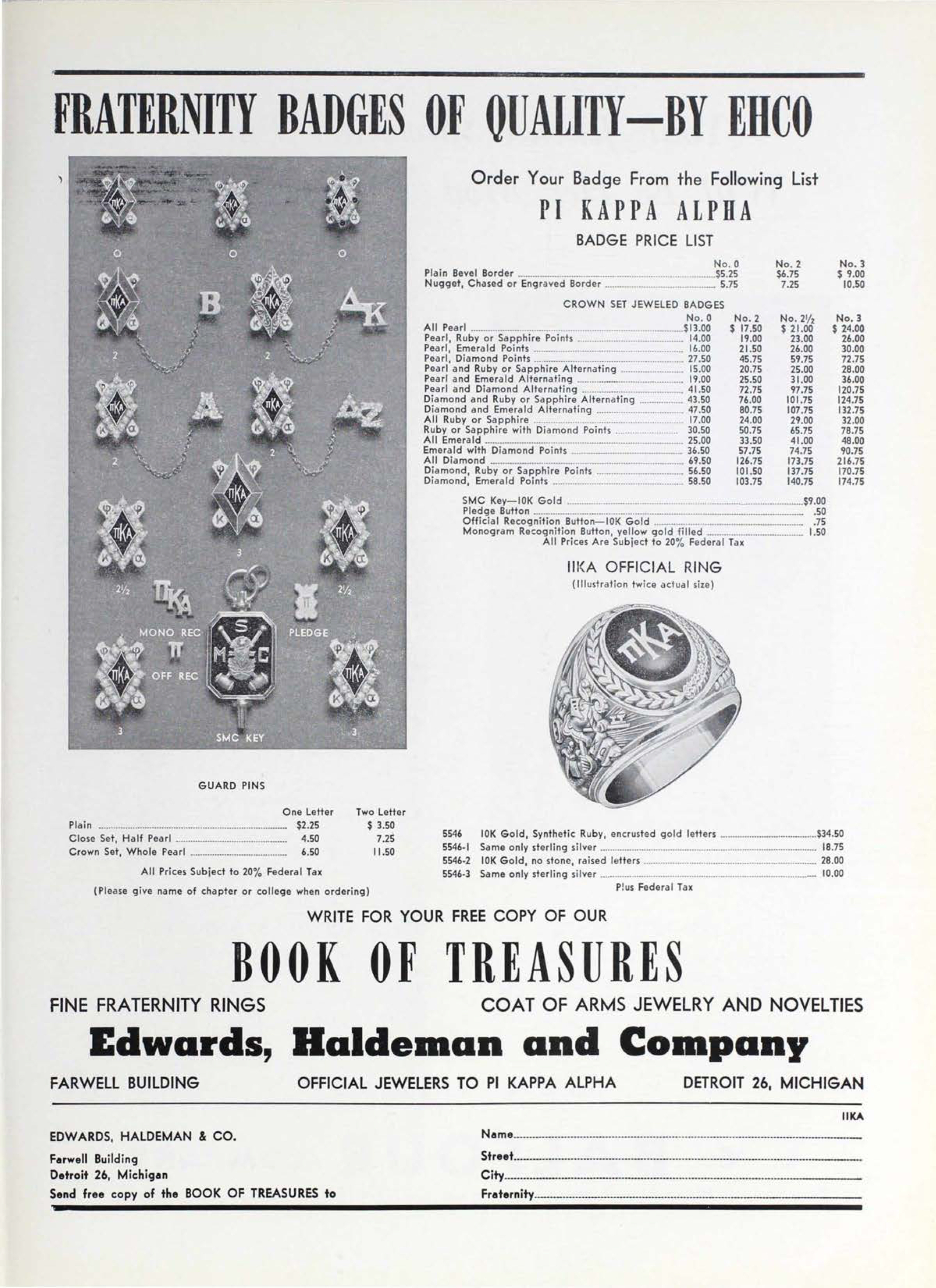 Edwards, Haldeman and Company Advertisement, March 1953